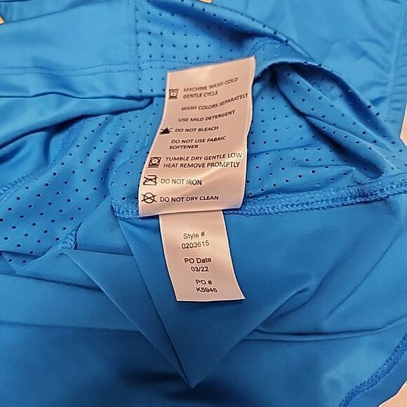 Stride by Dover Saddlery Sleeveless Top Performance Blue/Yellow Women's XS - Picture 9 of 9